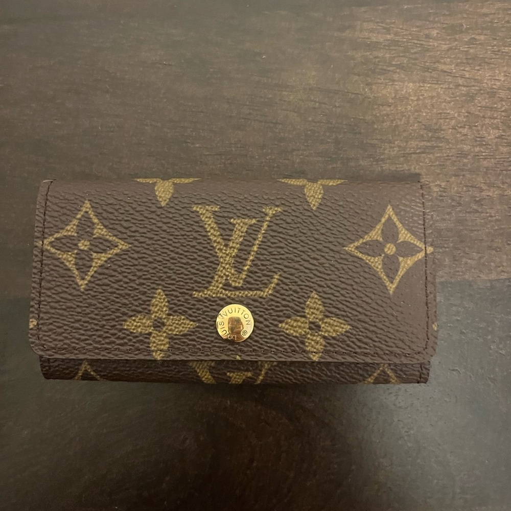 Louis Vuitton Brown Monogram Key Pouch